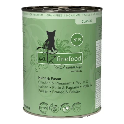 Catz finefood nourriture humide chat Classic Adulte N° 15 poulet et faisan 6x400 g