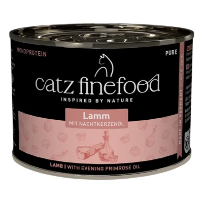 Catz finefood nourriture humide chat Pure Adulte Agneau 24x200 g