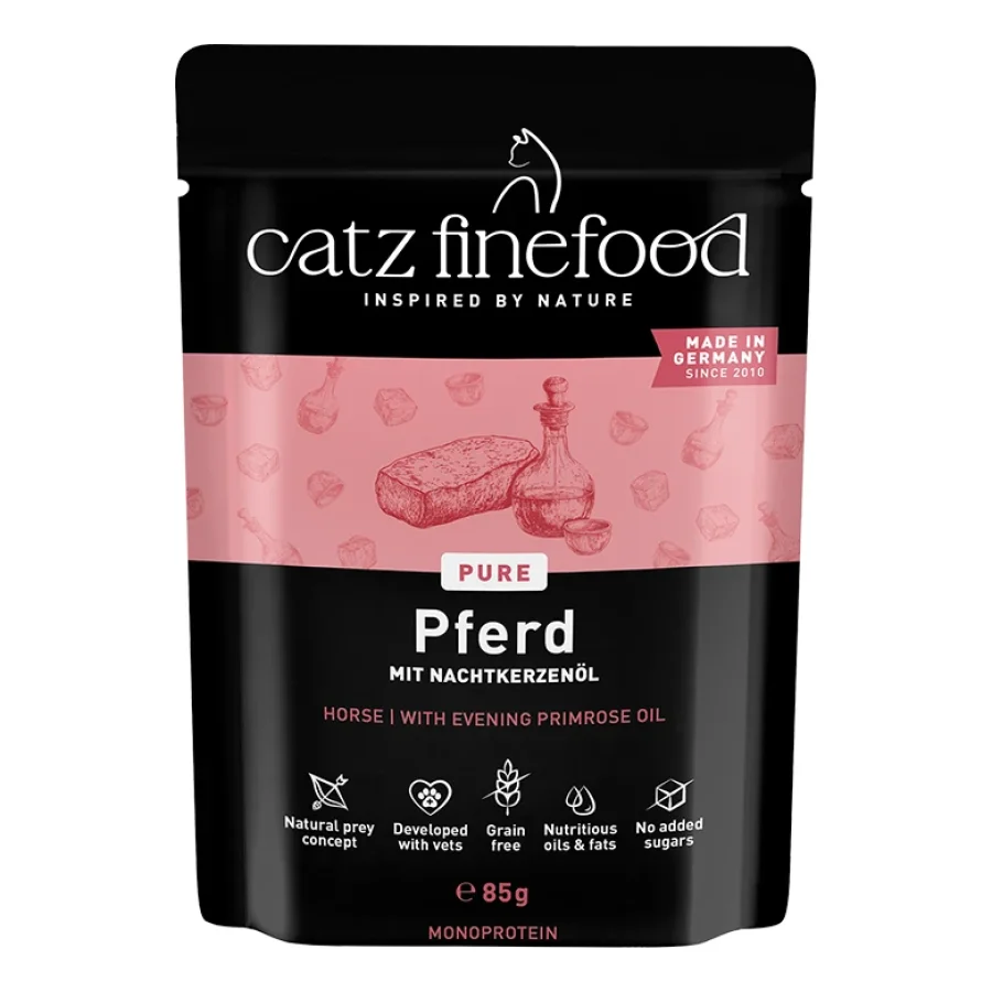 Catz finefood nourriture humide chat Pure Adulte Cheval 64x85 g