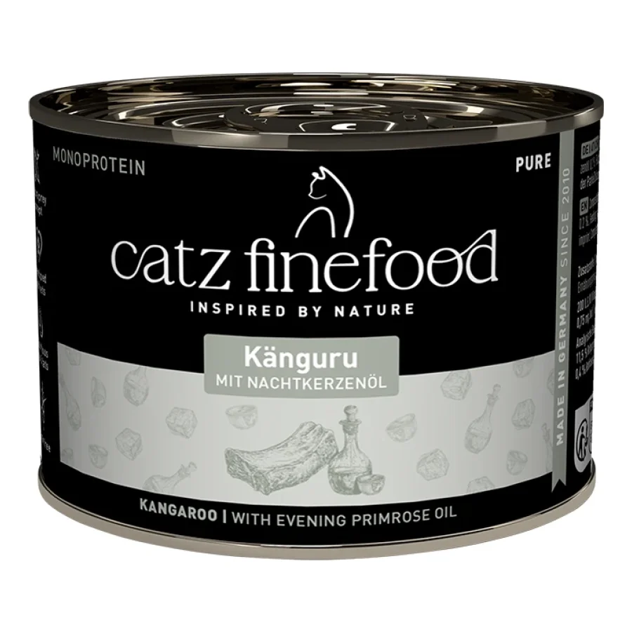 Catz finefood nourriture humide chat Pure Adulte Kangourou 12x200 g