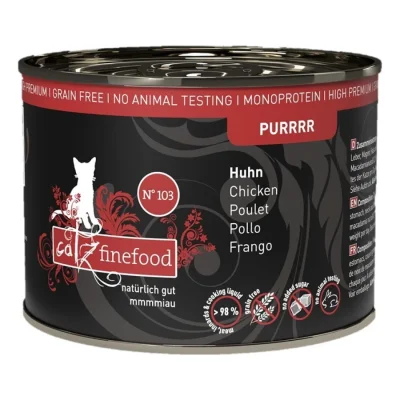 Catz finefood nourriture humide chat Pure Adulte N° 103 Poulet 6x200 g