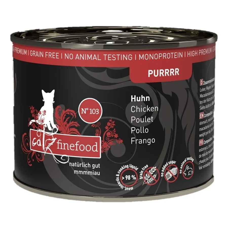 Catz finefood nourriture humide chat Pure Adulte N° 103 Poulet 6x200 g