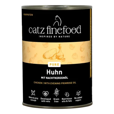 Catz finefood nourriture humide chat Pure Adulte Poulet 24x400 g