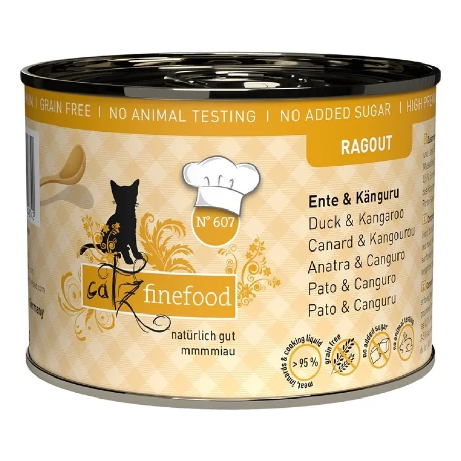 Catz finefood Ragoût 6x190 g Canard et kangourou