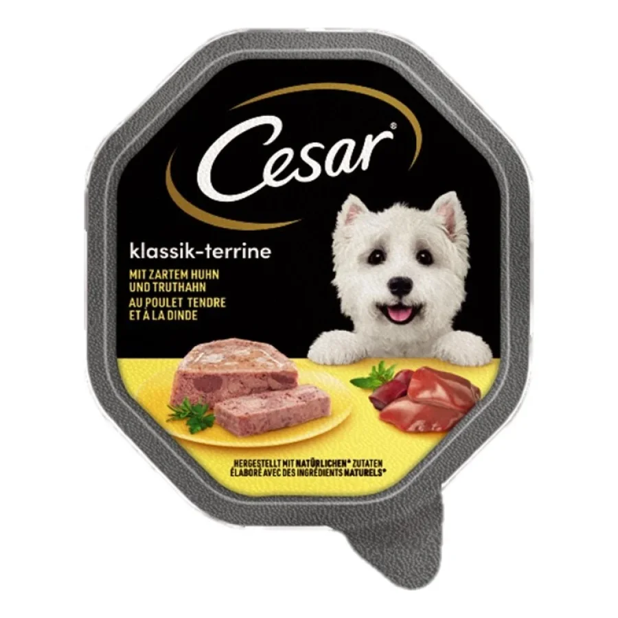 Cesar classique 14x150g Poulet et dinde