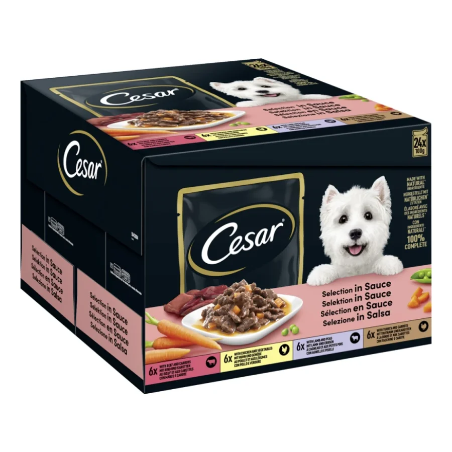 Cesar Feines en sachet fraîcheur Mulitpack 24 x 100 g