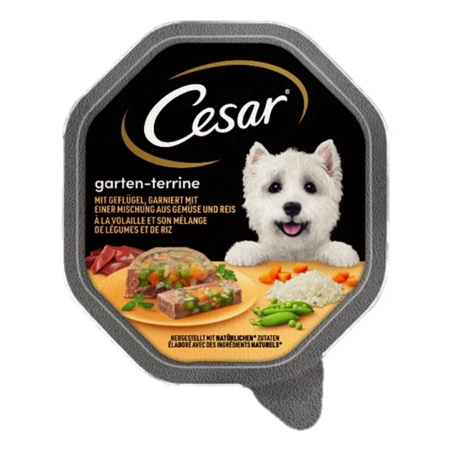 Cesar Jardin diversité Volaille, légumes et riz 14x150 g