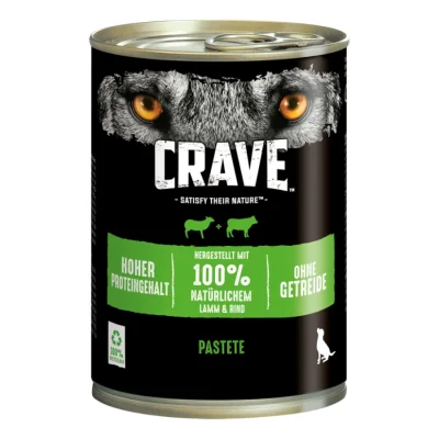 CRAVE Conserve Adult Agneau et bœuf 12x400 g