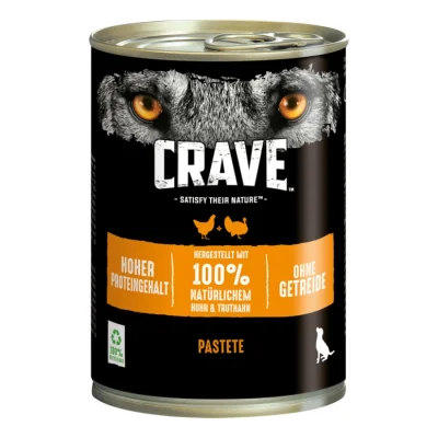 CRAVE Conserve Adult Poulet et dinde 6x400 g