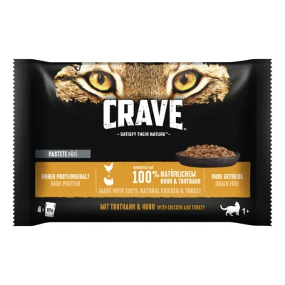CRAVE Multipack Poulet et dinde 88x85 g