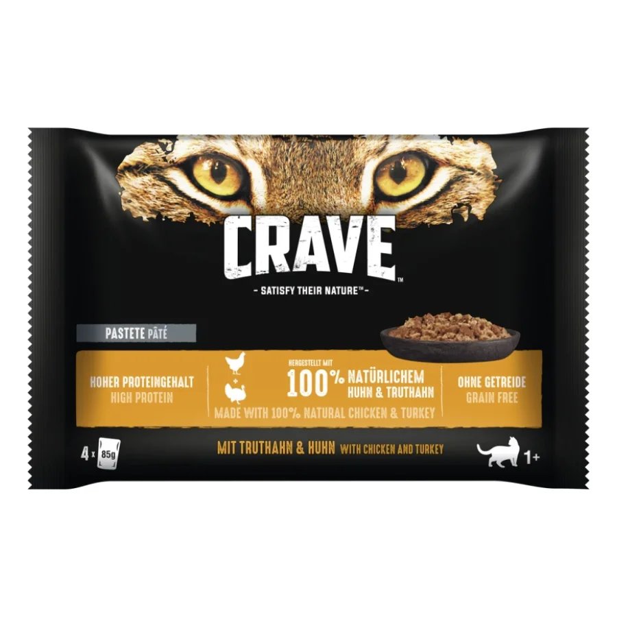 CRAVE Multipack Poulet et dinde 88x85 g