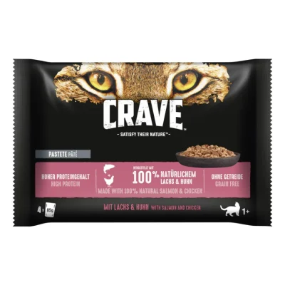 CRAVE Multipack Saumon et poulet 88x85 g