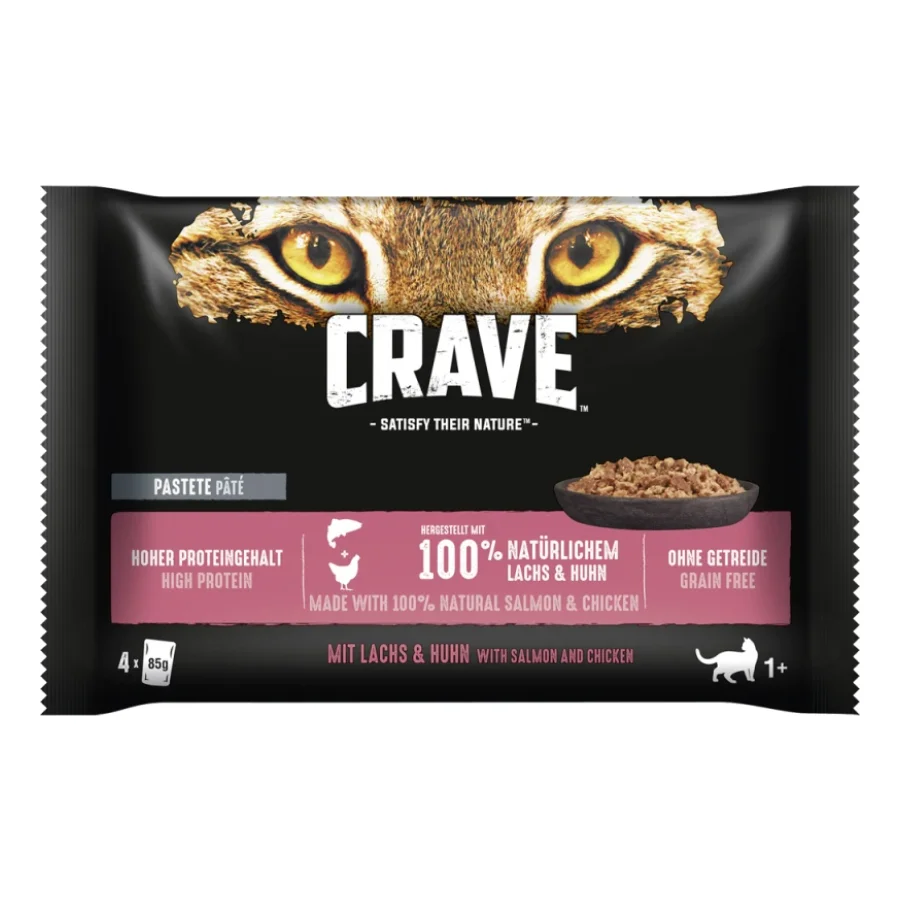 CRAVE Multipack Saumon et poulet 88x85 g