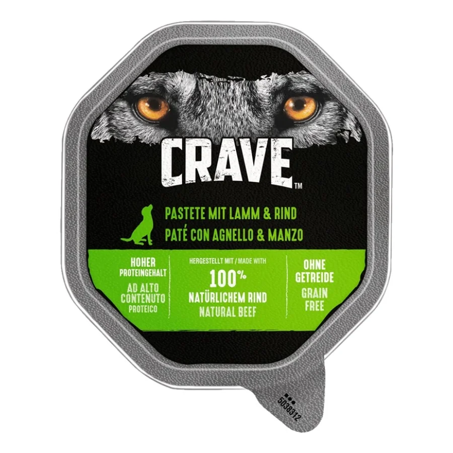 CRAVE Pâté 2 x 7 x 150 g Bœuf et agneau