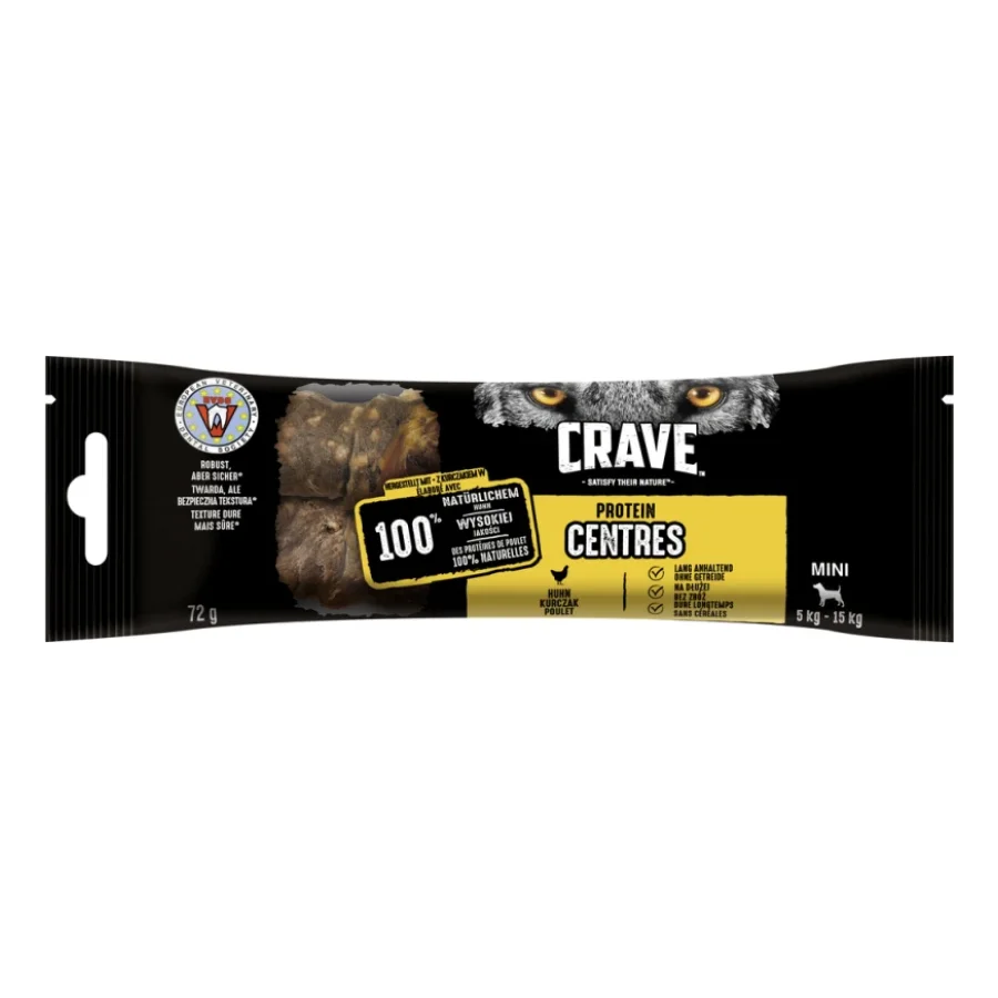 CRAVE Protein Centres Mini au poulet 15 x 72 g