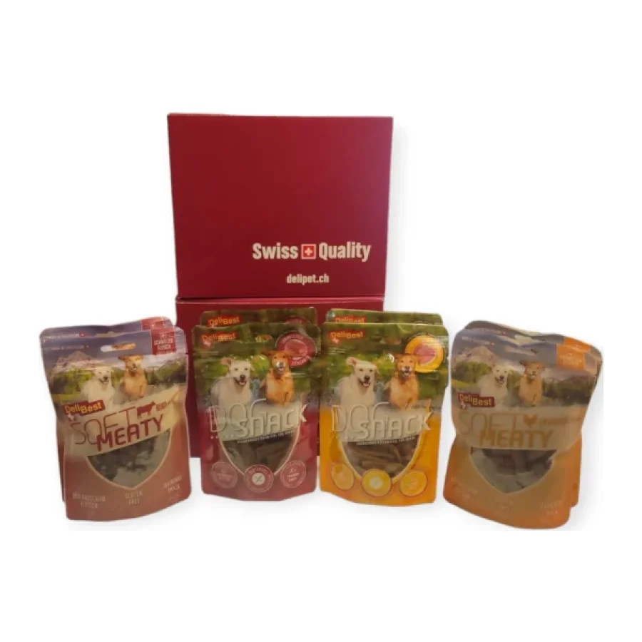 DeliBest Pack mixte Snacks pour chien 800 g