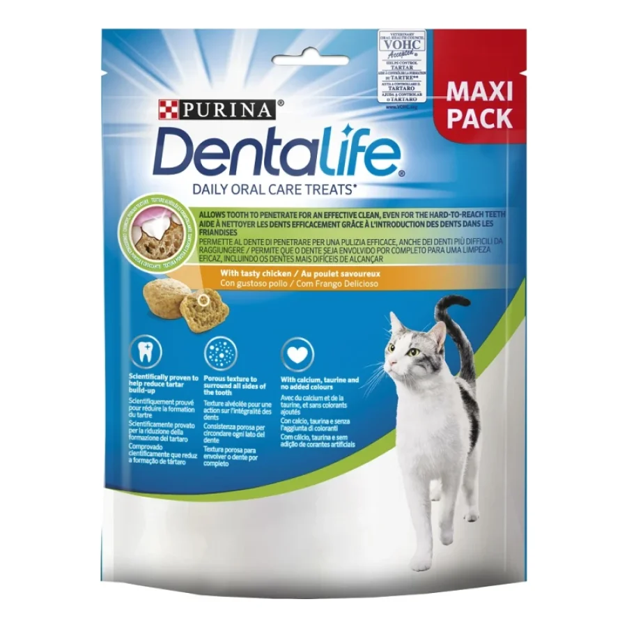 DentaLife Oral Care Friandise Chat Adulte Poulet 5x140g