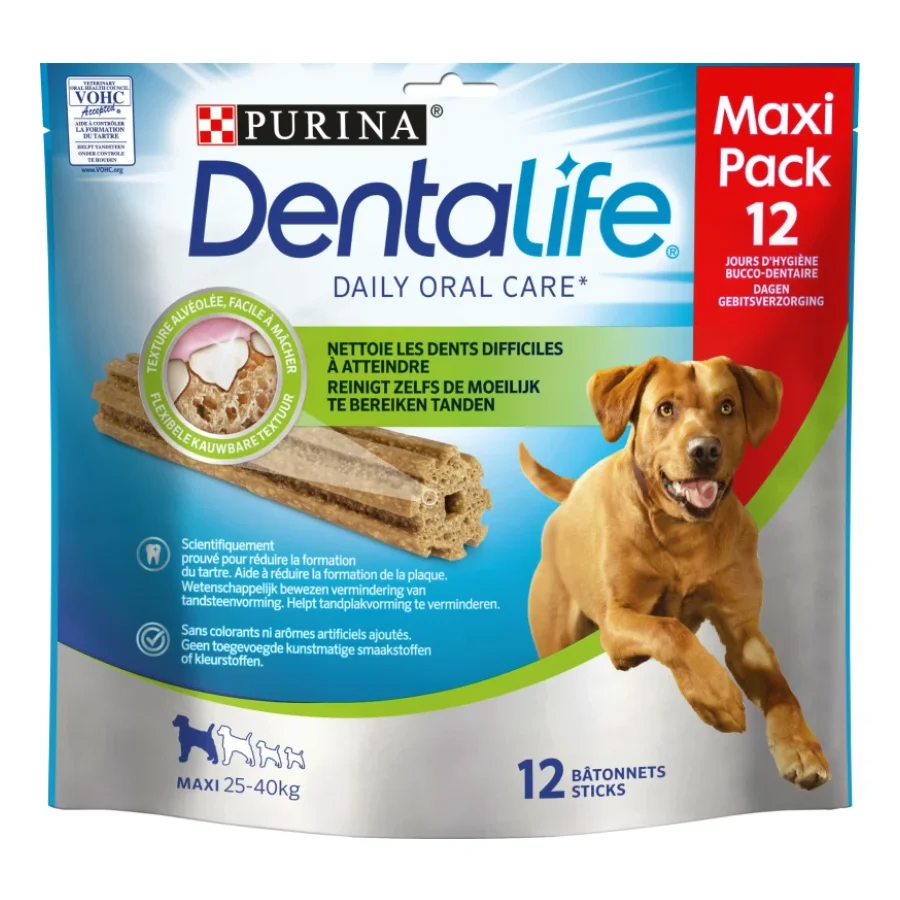 DentaLife Snacks soins dentaires pour chiens PURINA Maxi 12 x