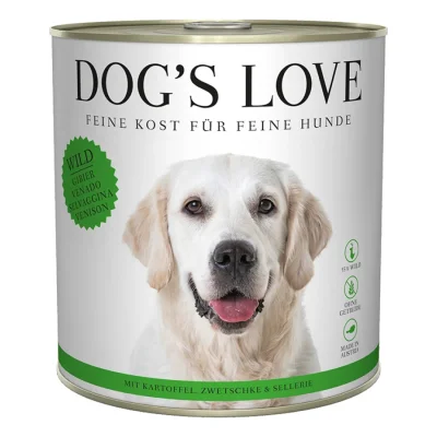 DOG'S LOVE Adult Classic 6x800g Gibier pommes de terre et prunes 6x800 g