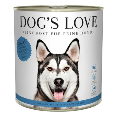 DOG'S LOVE Adult Classic 6x800g Poisson à l’amarante et à la carotte 6x800 g