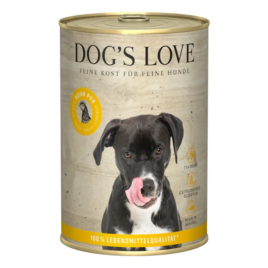 DOG'S LOVE Adult Viande Pure B.A.R.F. 6x400g Poulet 6x400 g