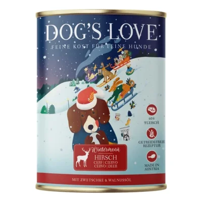 DOG'S LOVE Menu d’hiver Dog’s Love au cerf 400 g