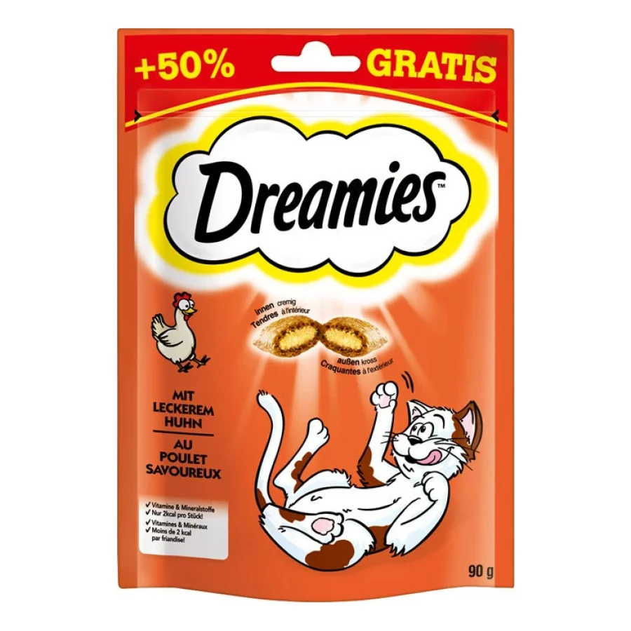 Dreamies +50 % gratuit 6 x 90 g Poulet
