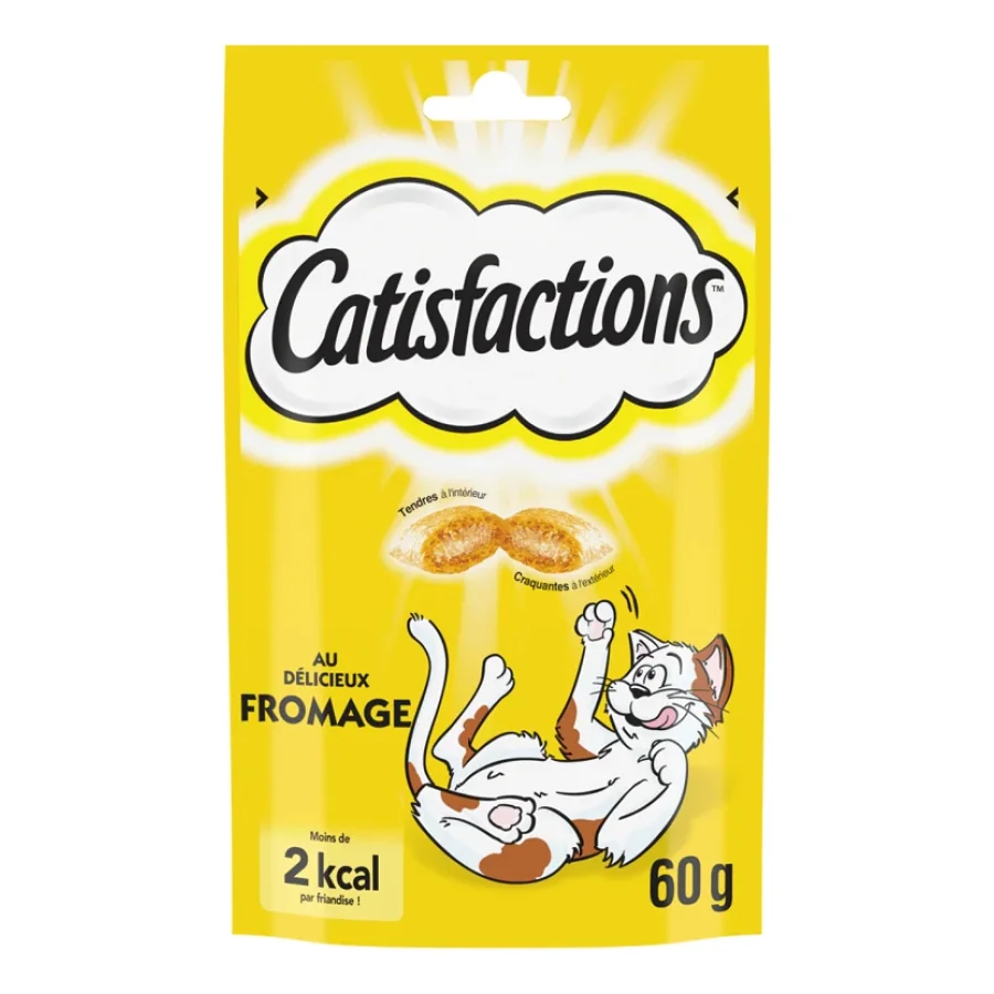 Dreamies CATISFACTIONS Friandises pour chat et chaton 6 x 60 g Fromage