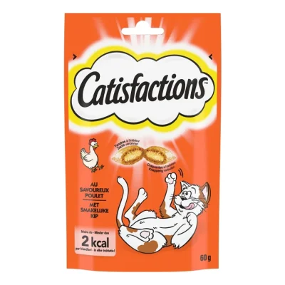 Dreamies CATISFACTIONS Friandises pour chat et chaton 6 x 60 g Poulet