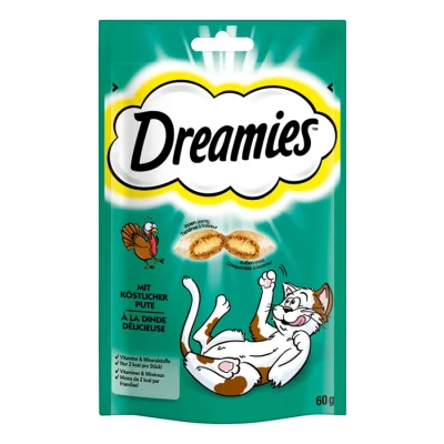 Dreamies Friandises pour chat 6x60g Dinde