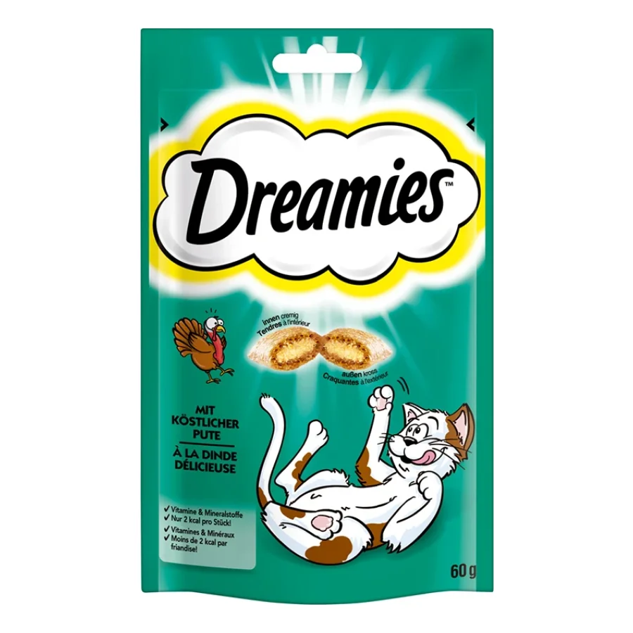 Dreamies Friandises pour chat 6x60g Dinde