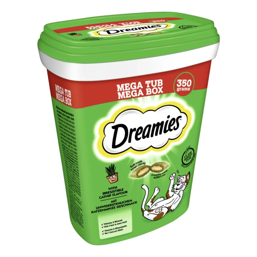 Dreamies Mega Box 350g Herbe aux chats