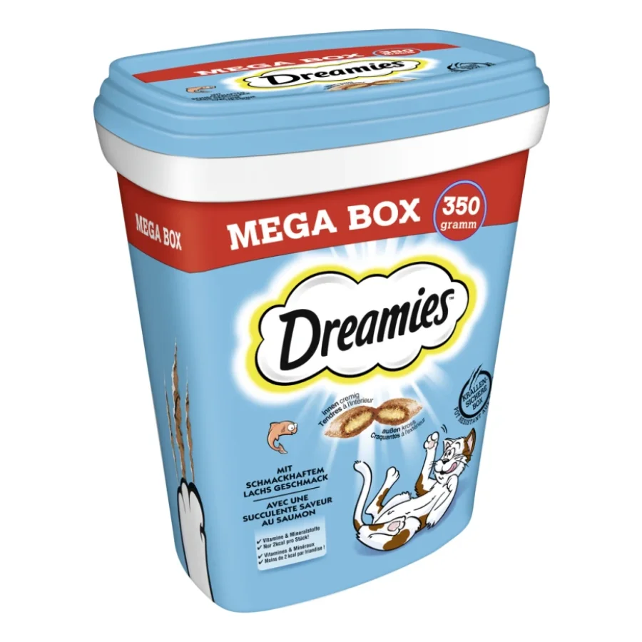 Dreamies Mega Box 350g Saumon