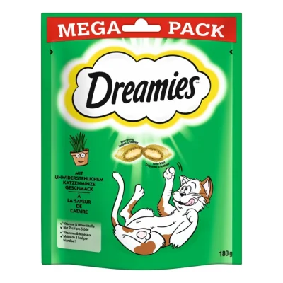 Dreamies Mega Pack 180 g Herbe aux chats