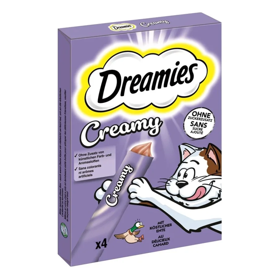 Dreamies Snack Crémeux Adulte 44x10 g Canard