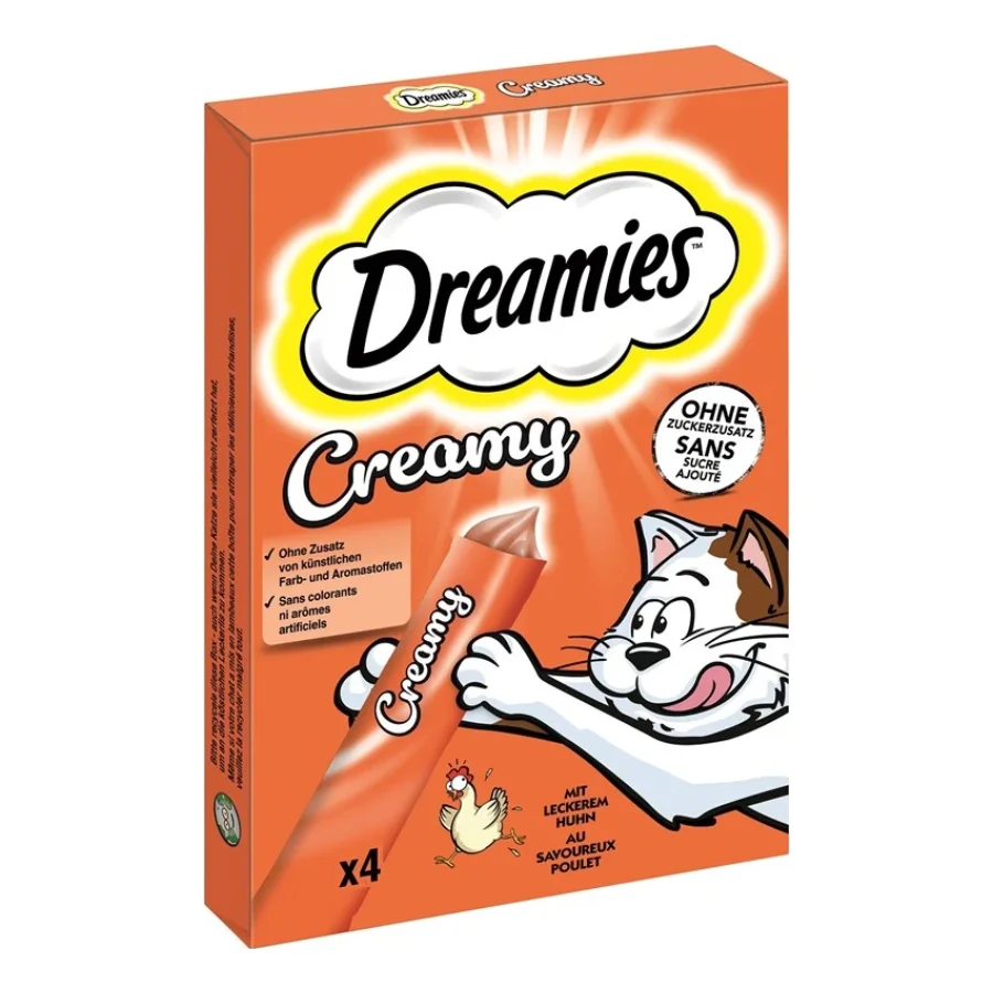 Dreamies Snack Crémeux Adulte 44x10 g Poulet