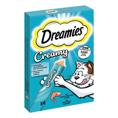 Dreamies Snack Crémeux Adulte 44x10 g Saumon