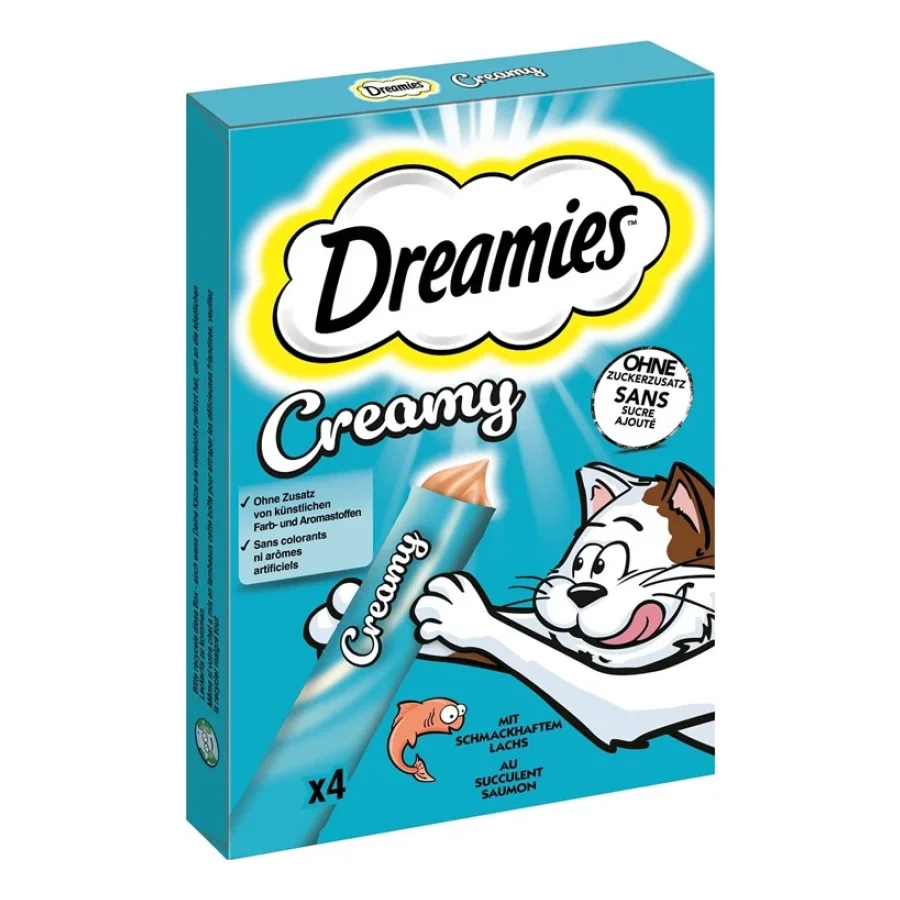 Dreamies Snack Crémeux Adulte 44x10 g Saumon