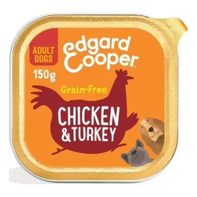 Edgard & Cooper Adult 11x150g Poulet juteux et dinde