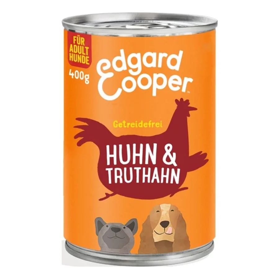 Edgard & Cooper Adult 6x400 g Poulet et dinde