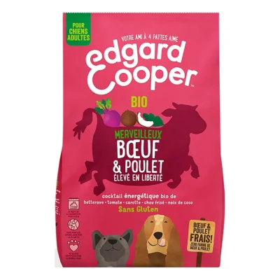 Edgard & Cooper BIO Croquettes Chien Adulte Poulet au bœuf 2,5 kg
