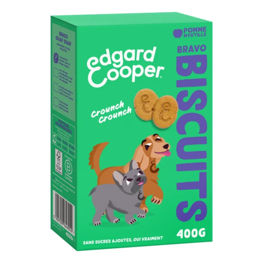 Edgard & Cooper Biscuits Adulte 400 g à la pomme