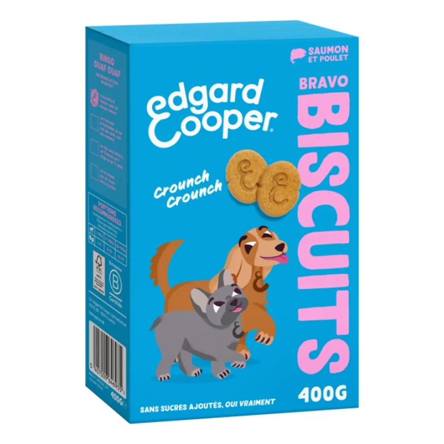 Edgard & Cooper Biscuits Adulte 400 g Saumon et poulet