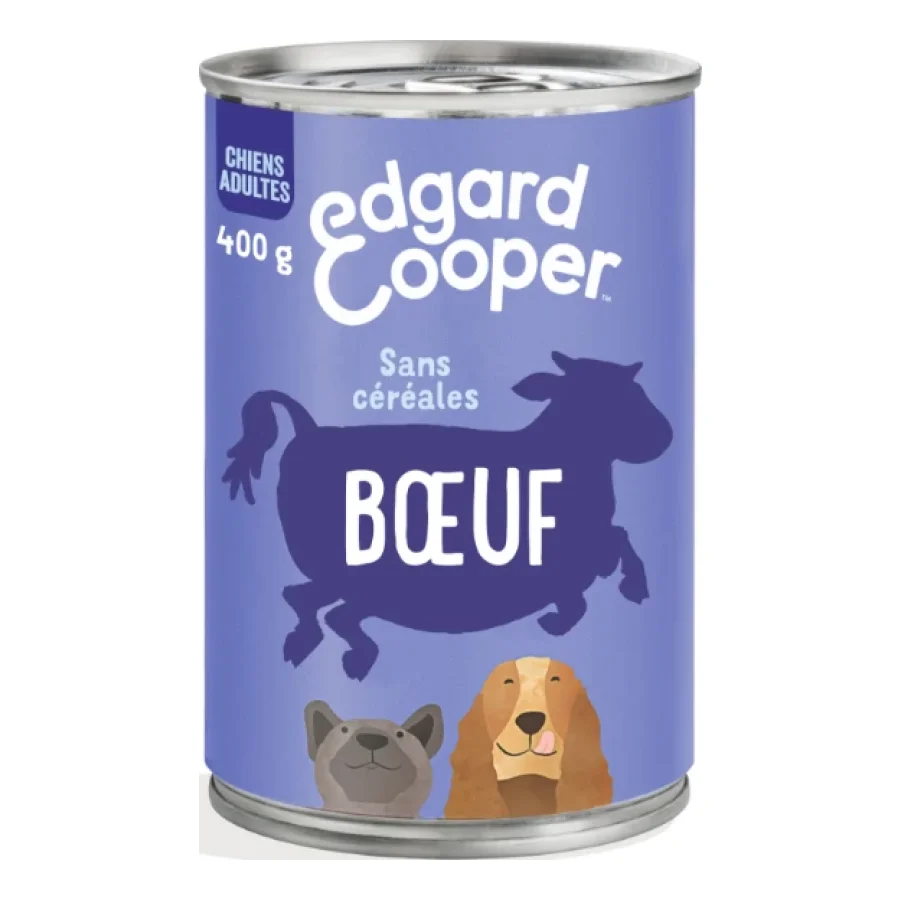 Edgard & Cooper Boîte Chien Adulte Bœuf 6x400 g