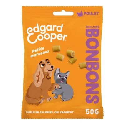 Edgard & Cooper Bonbons au Poulet Petits Morceaux Chien Adulte 50g
