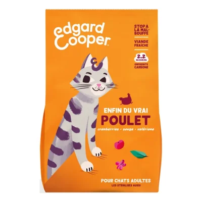 Edgard & Cooper Croquettes Chat Adulte Poulet 2 kg