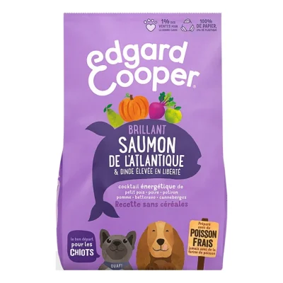 Edgard & Cooper Croquettes Chien Junior Dinde et saumon 7 kg