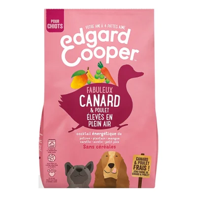 Edgard & Cooper Croquettes Chien Junior Poulet et canard 7 kg