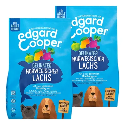 Edgard & Cooper Croquettes pour chien, Adulte, Saumon norvégien frais 2x12 kg