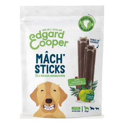 Edgard & Cooper Dental Mâch Sticks Pomme & Eucalyptus Grand Chien x 56 pcs